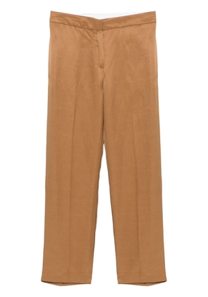 kaos tube-leg trousers - Brown
