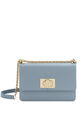 Furla chain-strap flap satchel - Blue