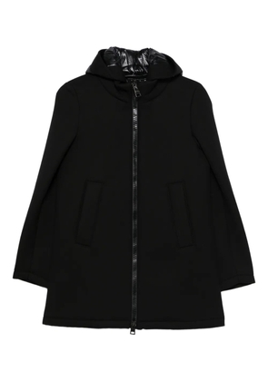 Herno zip-ip hooded coat - Black