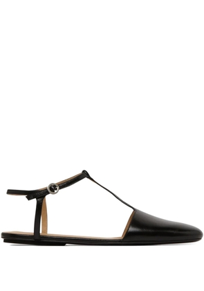 Marsèll Distesa leather flat pumps - Black