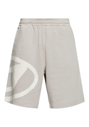 Diesel Crow logo-print drawstring shorts - Grey