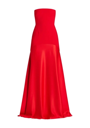 Solace London The Alessandra strapless-flared maxi dress