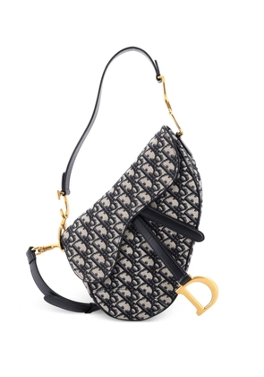 Christian Dior Pre-Owned Saddle Handbag with Strap Oblique Canvas Medium shoulder bag - Blue