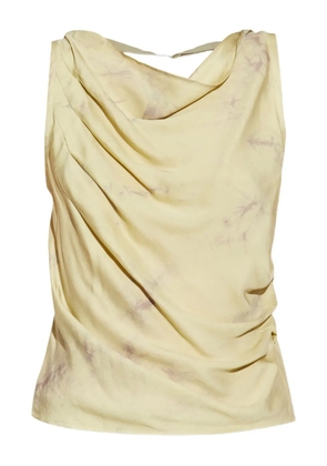 SAMSOE SAMSOE draped sleeveless blouse - Green