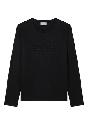 Paul & Shark logo-embroidered cotton T-shirt - Black