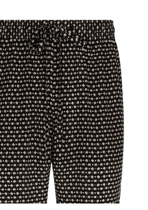 Dolce & Gabbana logo-print silk trousers - Black
