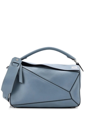 Loewe Pre-Owned Puzzle Bag Leather Medium shoulder bag - Blue