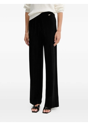 FRACOMINA studded wide trousers - Black