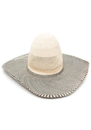 Henrik Vibskov Big Shade Panama hat - Neutrals