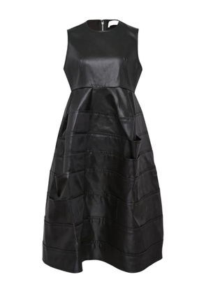 Comme des Garçons TAO layered satin midi dress - Black