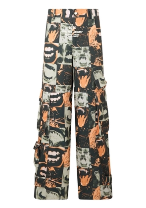 GCDS graphic-print trousers - Black