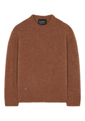 Alanui cashmere-silk blend sweater - Brown