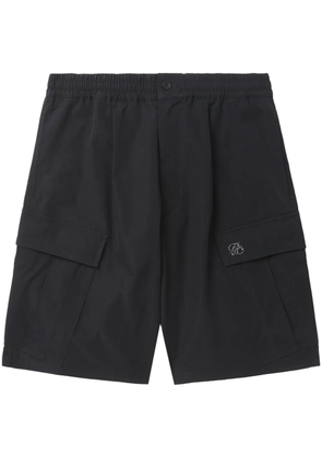 FIVE CM logo-embroidered cargo shorts - Black