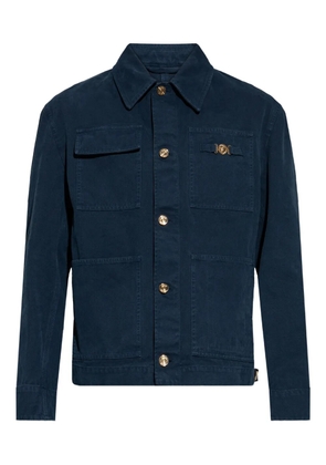 Versace buttoned patch pocket jacket - Blue