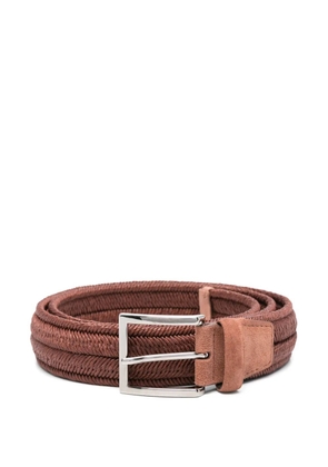 Orciani interwoven belt - Brown