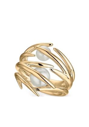 Shaun Leane 18kt gold vermeil pearl ring