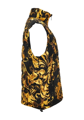 Versace Jeans Couture barocco-print puffer vest - Black
