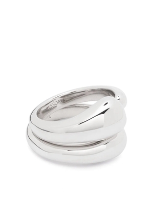 Missoma Organic polished-finish stacking rings - Silver