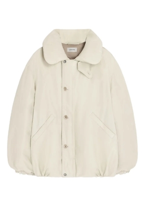 LEMAIRE bubble-collar puffer jacket - Neutrals