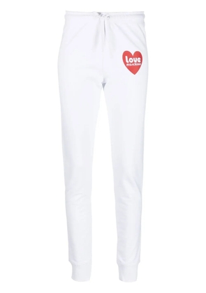 Love Moschino logo-print track trousers - White