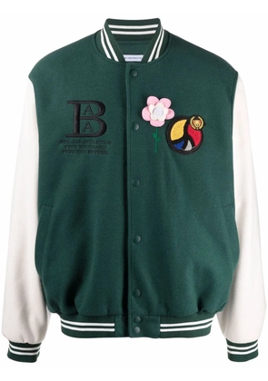 BEL-AIR ATHLETICS logo-embroidered bomber jacket - Green