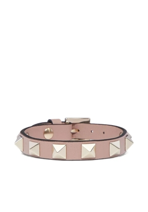 Valentino Garavani Rockstud leather bracelet - Neutrals