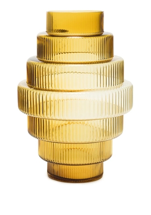 POLSPOTTEN large Steps glass vase - Yellow