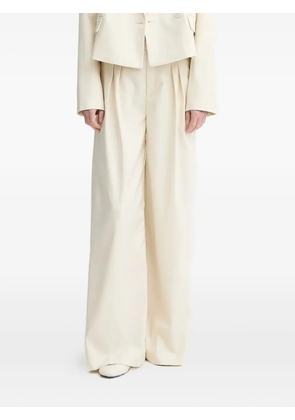 Gestuz pleated wide-leg trousers - Neutrals