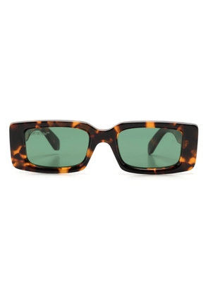 Off-White Eyewear Arthur rectangle-frame sunglasses - Brown