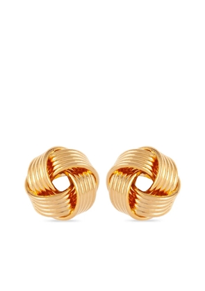 Susan Caplan Vintage 1990s knot-motif stud earrings - Gold
