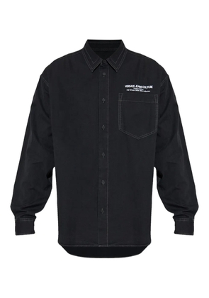 Versace Jeans Couture logo-print shirt - Black