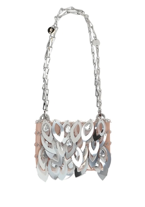Rabanne mini disc-embellished shoulder bag - Silver