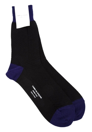Comme des Garçons Homme Plus logo print socks - Black