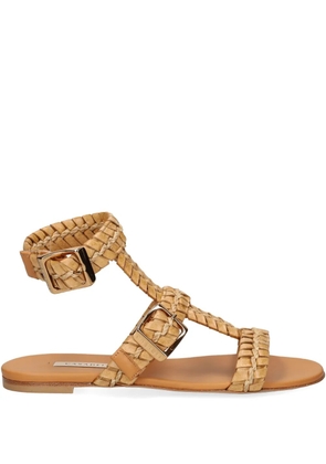 Casadei braided-strap flat sandals - Neutrals