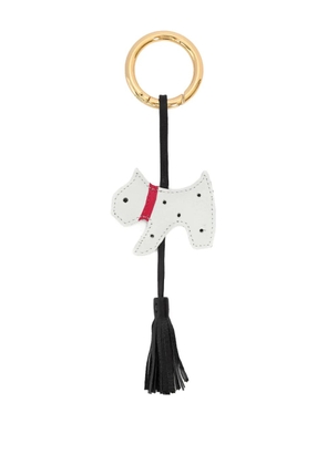 Sarah Chofakian terrier-charm keyring - Black