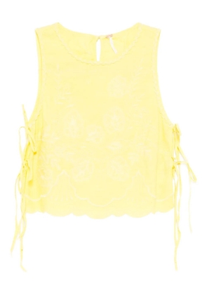 Free People faded gardens tank - Yellow