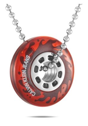 Calvin Klein Spin stainless steel necklace - Red