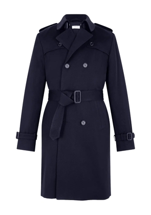FURSAC double-breasted belted trench coat - Blue
