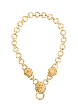 Susan Caplan Vintage 1980s Vintage Kenneth Jay Lane Doorknocker Necklace - Gold