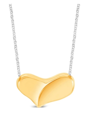 DOWER AND HALL 18K yellow gold vermeil heart-pendant necklace