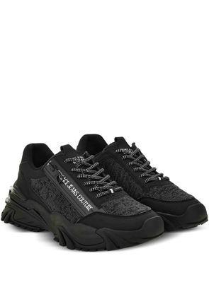 Versace Jeans Couture zip-detail textured sneakers - Black