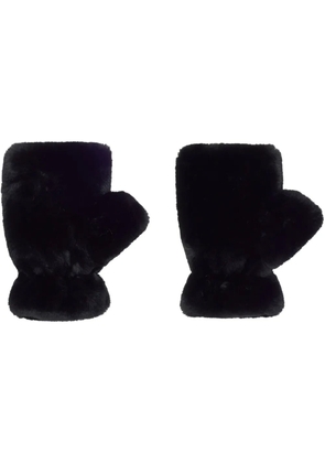 Apparis Ariel faux-fur mittens - Black