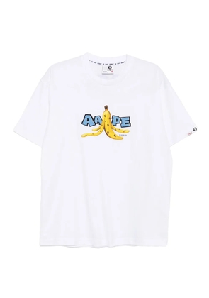 AAPE BY *A BATHING APE® banana-print T-shirt - White