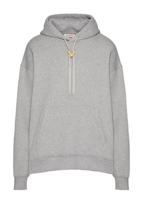 Valentino Garavani V-detail hoodie - Grey