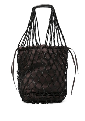 Alysi interwoven tote bag - Black