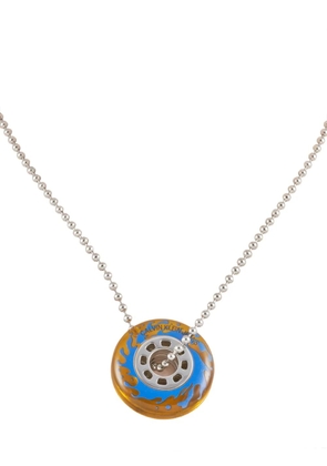 Calvin Klein stainless steel spin wheel necklace - Silver