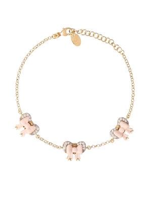 Cameo & Beyond Silky Ribbons chain bracelet - Gold