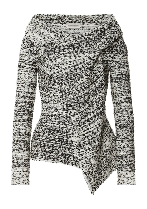 Alberta Ferretti asymmetric draped jacket - Black