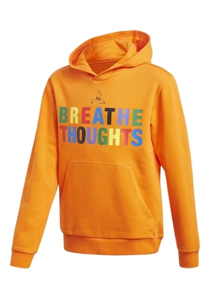 adidas rainbow-logo hooded sweatshirt - Orange