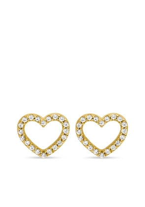 VEYNOU 14kt yellow gold Heart diamond stud earrings